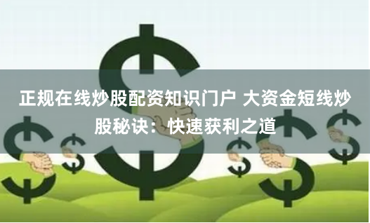 正规在线炒股配资知识门户 大资金短线炒股秘诀：快速获利之道